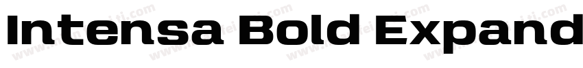 Intensa Bold Expande字体转换
